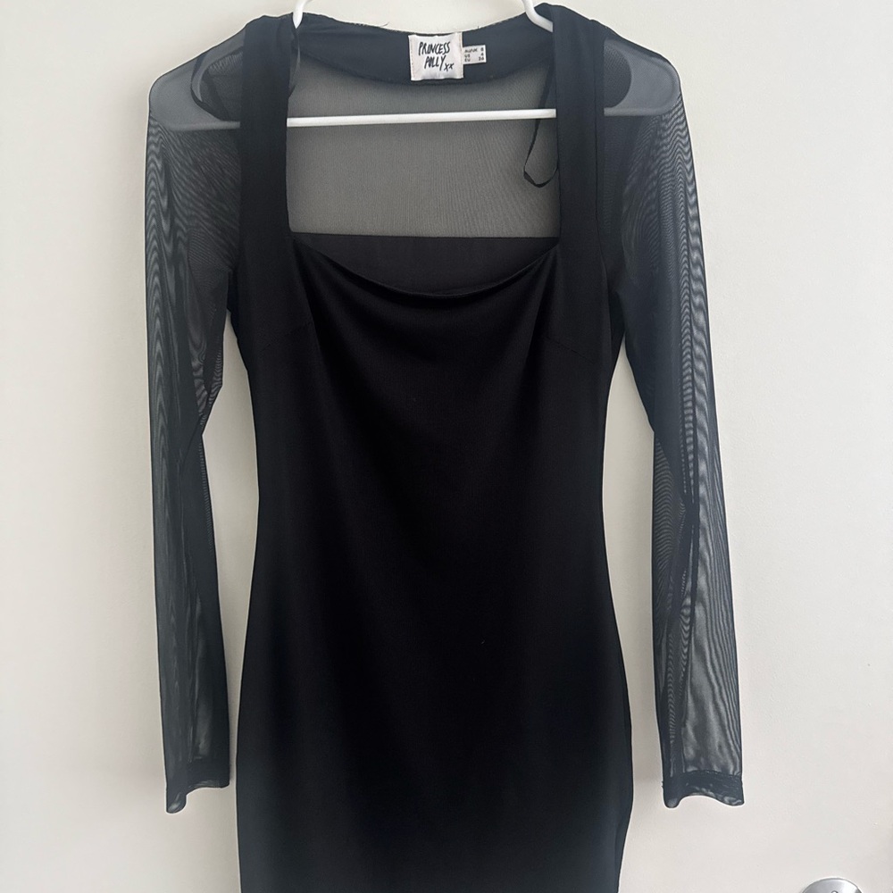 Princess Polly Black Long Sleeve Dress